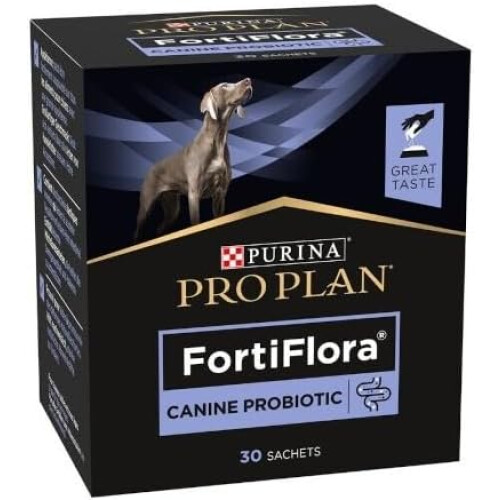 Purina PROPLAN FORTIFLORA, probióticos para cães, conjunto de 30 sobres, equilíbrio intestinal