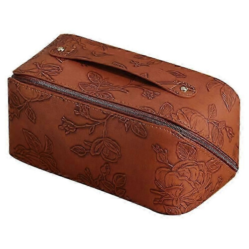 (Style A) Τσάντα καλλυντικών τύπου Β από δέρμα PU Retro με εκτύπωση, σ