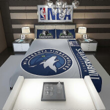(200x200cm 78x78in) v2879 Lakan Minnesota Timberwolves NBA Basket Påslakanset Mjuka Lakan IU2879 | Fruugo