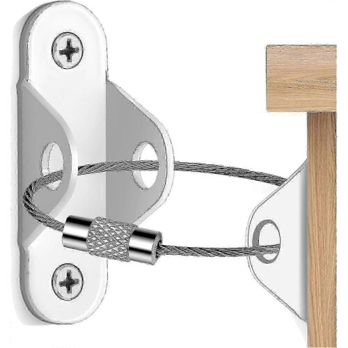 (12 pcs, white) Kit di 6 ancoraggi per mobili per la sicurezza dei bambini, cinghie per mobili da utilizzare per prevenire