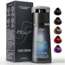 (black) Haarkleurshampoo, Polar Haarkleurshampoo, Polar Haarverzorging Instant Kleurshampoo, Natuurlijke Haarkleurshampoo