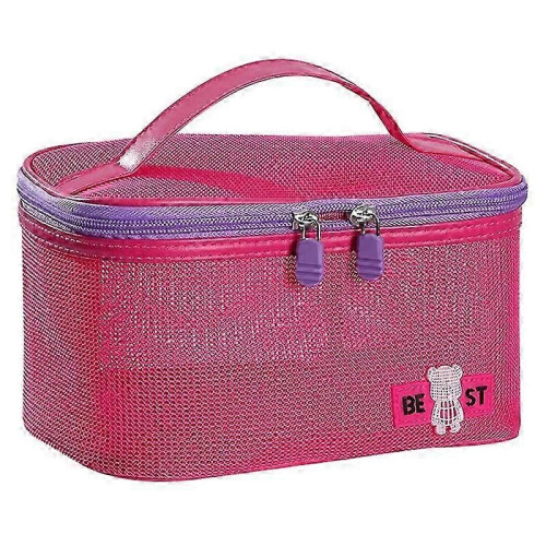 (Style E) Type B Portable Toiletry Bag Mesh Large Capacity Breathable Cosmetic Storage Bag