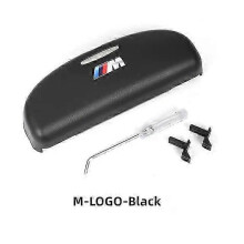 (M logo black) Autohouder voor zonnebrillen, brillendoos, brillenkoker voor BMW X1, X3, F25 en X5 (modellen 2013-2022)
