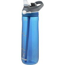 (Tritan Recycled Plastic, Monaco) Borraccia Ashland con chiusura automatica e cannuccia ribaltabile | Grande borraccia da 720 ml senza