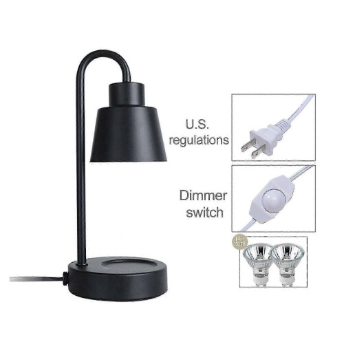 (110v, black) Λάμπα κηρού αρωματοθεραπείας με δυνατότητα ρύθμισης φ 1