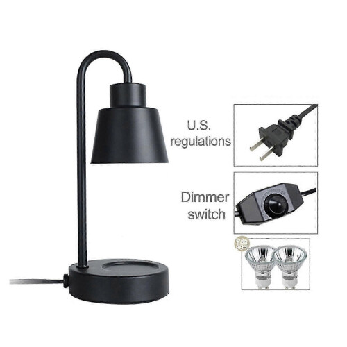 (110v, black) Λάμπα κηρού αρωματοθεραπείας με δυνατότητα ρύθμισης φ 2