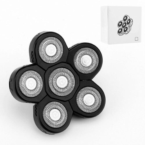 (black 6 blades) Λεπίδα αντικατάστασης ηλεκτρικής ξυριστικής μηχανής 2