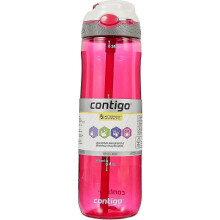 (720 ml, Sangria) Borraccia Ashland con chiusura automatica e cannuccia ribaltabile | Grande borraccia da 720 ml senza