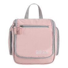 (Style A) Neceser portátil impermeable tipo B para maquillaje, cosméticos y artículos de aseo, con gancho para
