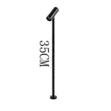 (3000K, Black 35CM) Foco LED regulable para exhibición de joyería, lámpara de poste de 20/30/35 cm, vitrina para tienda