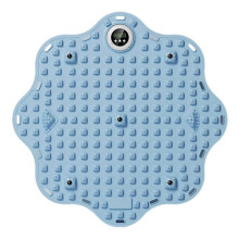 (Blue) Voetmassagemat met timer voor verlichting van voetpijn, spierontspanning, voetreflexologie, antislip en draagbaar.