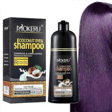 (Purple) Haarkleurshampoo met kokos, haarkleurshampoo die het haar in enkele minuten kleurt.
