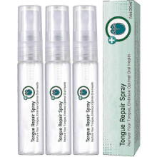 (3pcs) Spray reparador de lengua, eliminador de mal aliento para la sequedad y el mal aliento, spray para aliviar