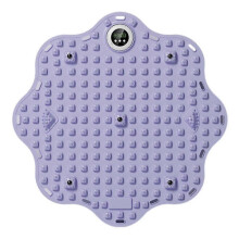 (Purple) Voetmassagemat met timer voor verlichting van voetpijn, spierontspanning, voetreflexologie, antislip en draagbaar.