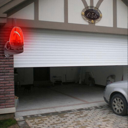 (Red) 12V-265V Εξωτερικό φως συναγερμού LED, στροβοσκοπικό φως που α 1