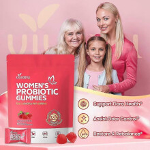 (3pack) Żelki probiotyczne z żurawiną – wspomagają trawienie i zdrowie jelit, łagodzą wzdęcia i zaparcia, wzmacniają