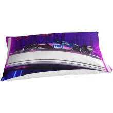 (Single135x200cm) 3D F1 Racing Påslakan Sömnad Sängkläder Racing Tryck Påslakan med Örngott Fars Dag Sängkläder