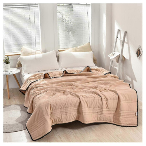 (180*220, Camel) Υπερ-δροσερή κουβέρτα για διπλά και μονά κρεβάτια, εξαιρ