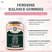 (1bottled) 1-3X Feminine Balance Gummies 60 sztuk Żelki odżywcze i do żucia