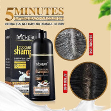 (Black) Haarkleurshampoo met kokos, haarkleurshampoo die het haar in enkele minuten kleurt.