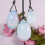 (Pink Crystal Eggs) 1 σετ φυσικό ροζ χαλαζία Yoni νεφρίτη αυγά θεραπευτικού κ 3