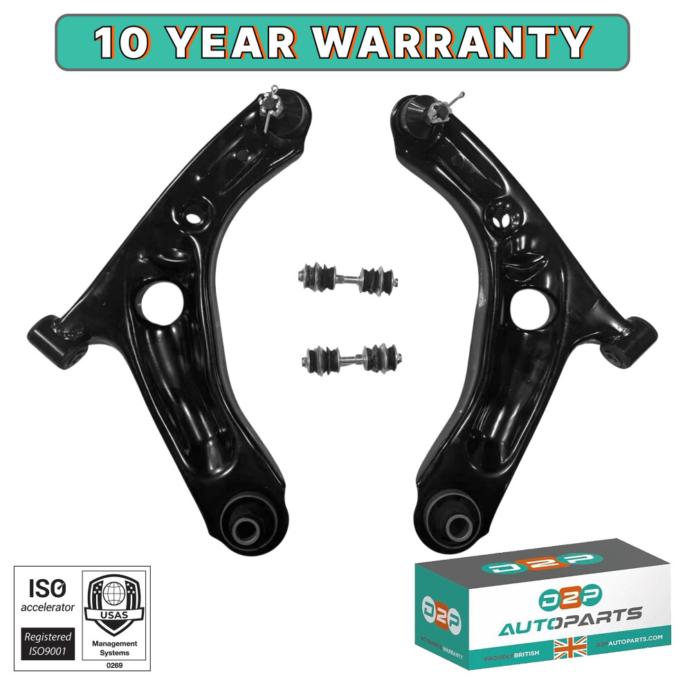 2x Front Track Control Arms FOR Citroen C1 Peugeot 107 Toyota Aygo 1.0/1.4 - Image 6