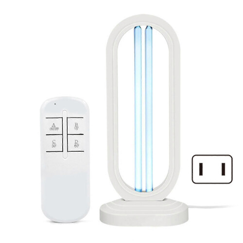 (US plug, White) Λάμπα υπεριώδους όζοντος 38W, κινητή λάμπα χαλαζία-υπερ