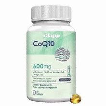 (2 Bottle) Kapsułki CoQ10 600 mg | Pantenol + witamina E, wsparcie antyoksydacyjne, 60 sztuk