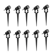 (10pcs) 2kpl/4kpl/10kpl 5w Cob Led -nurmikkolamppu Lämmin valkoinen Vedenpitävät Puutarhavalot Maisema Pihavalo