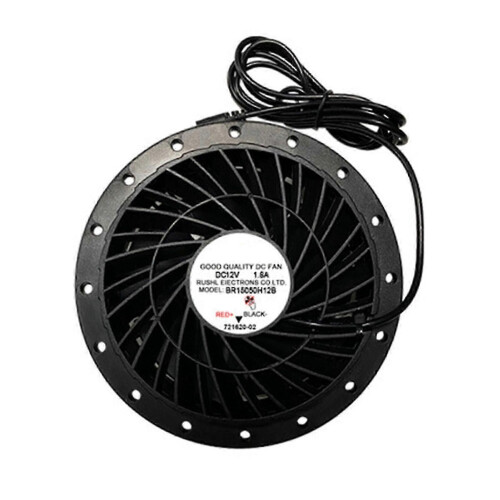 (Black) Inline-ventilationsfläkt 12V för hem, trädgård, badrum, tyst utsugssystem