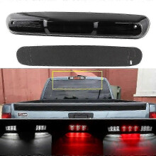 (1pcs Smoke Lens) 1 st röd lins bakre högnivå LED tredje tredje bromsljus lastlampa passar för Chevrolet Silverado