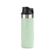 (light green) Taza de viaje de acero inoxidable a prueba de fugas de 16 oz, vaso térmico para café con aislamiento