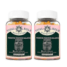 (2bottleds) 1-3X Feminine Balance Gummies 60 sztuk Żelki odżywcze i do żucia