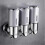 (Silver three) Διανομέας σαπουνιού 500-1500ml Επιτοίχιος διανομέας σαπουνιο 1