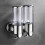 (Transparent double) Διανομέας σαπουνιού 500-1500ml Επιτοίχιος διανομέας σαπουνιο 1