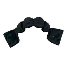 (black) Gravity slaapmasker met voorgevormde glazen kralen, verduisterend, voor op reis, thuis en meditatie.