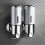 (Silver double) Διανομέας σαπουνιού 500-1500ml Επιτοίχιος διανομέας σαπουνιο 1