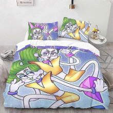 (135x200cm 53x78in) v3727 Σεντόνια Trolls 3 Σετ παπλωματοθήκης από βελούδο και κα