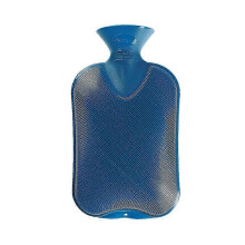 (Royal Blue) Borsa dell'acqua calda a doppia nervatura da 2 litri