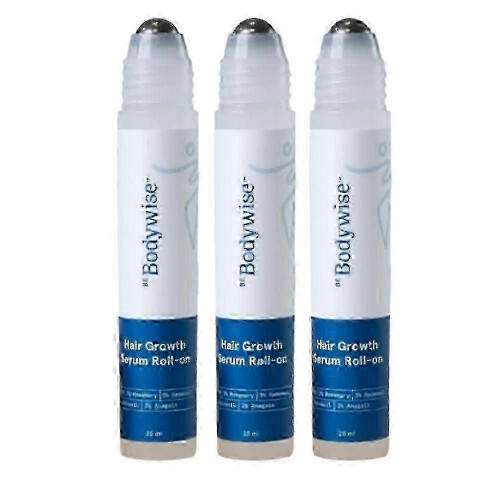 (3pcs) Be Bodywise Ορός Ανάπτυξης Μαλλιών Roll-on - 3% Δεντρολίβανο, 3% Red