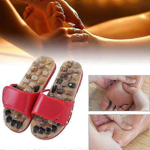 (35-36, black) Παπούτσια Walk Stone Μασάζ Ποδιών Βελονισμός Μασάζ με Βότσαλα 2