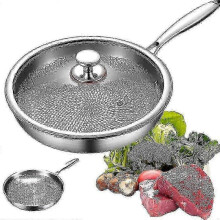 (28CM, B) Titanium pan pro non-stick hållbar med lock för matlagning 2025