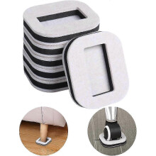 (10 Pcs Beige) Sottobicchieri in feltro per mobili, 2025, per rotelle di mobili su pavimenti in legno, cuscinetti in