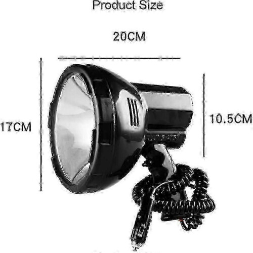(100W) Φορητό προβολέα HID 220W Xenon, φως αναζήτησης κυνηγιού 12V 1