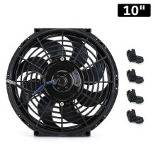 (10 inch) LBQ 7 9 10 12 13 14 Inch Universele 12V 80W Slanke Omkeerbare Zwarte Blad Elektrische Koelradiator Auto