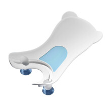 (White) Antislip, draagbare babybadsteun, handig hulpmiddel om scheten te wassen, voor aanrecht, wastafel of badkuip (ophangbaar).