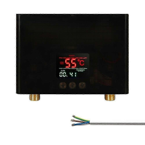 (Black) Ταχυθερμαντήρας νερού 3KW Μίνι ηλεκτρικός θερμοσίφωνας χω 1