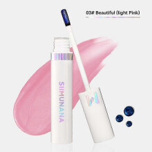 (03 Beautiful light Pink) Tinte labial peel-off, tinte labial de color tatuaje, resistente al agua y de larga duración.