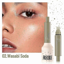 (Wasabi soda) Lápiz de maquillaje para pecas resistente al agua, pecas de aspecto natural, larga duración, resistente