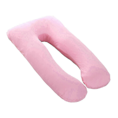 (70x130cm, Pink) Βαμβακερή μαξιλαροθήκη για μαξιλάρι εγκυμοσύνης σε σχή